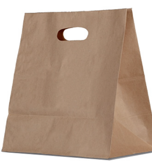 Brown Kraft Bag Die Cut Handle Carton/500